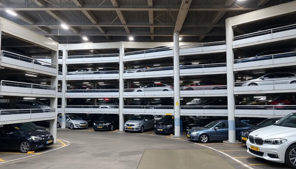 A picture of a multi-storey car park
